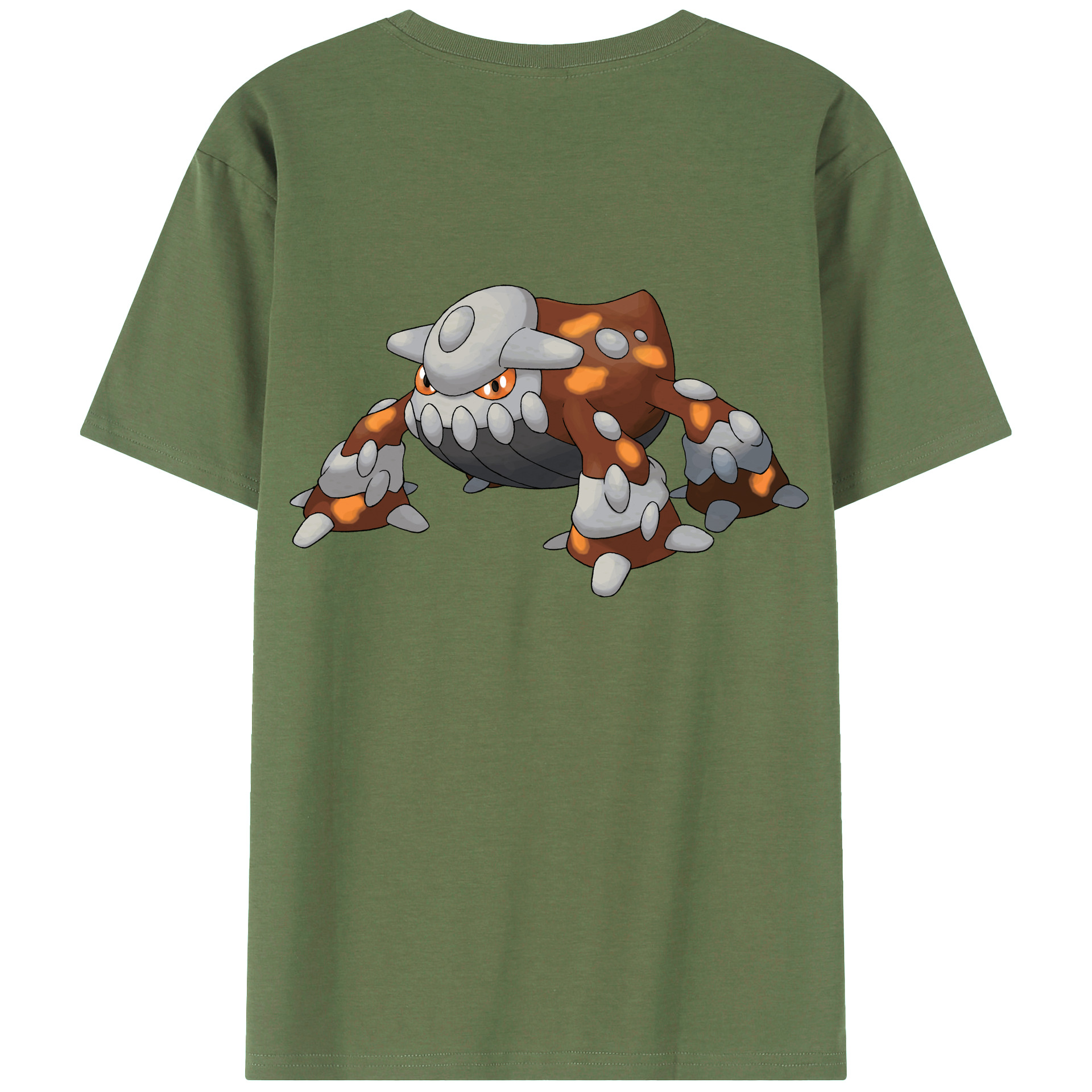 （画像用） ポケットモンスター Pokémon 綿100％ メンズ半袖Tシャツ（バックプリント） 通気性